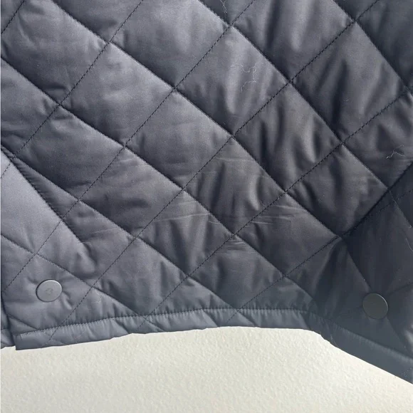 Quince Diamond Quilted  Corduroy Collar Black Barn Jacket large - Picture 8 of 10